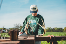 Load image into Gallery viewer, GON Navy Narrative Trucker