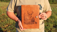 Load image into Gallery viewer, The Whitetail Woods: Custom Leather Journal &amp; Organizer
