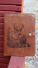 Load image into Gallery viewer, The Whitetail Woods: Custom Leather Journal &amp; Organizer
